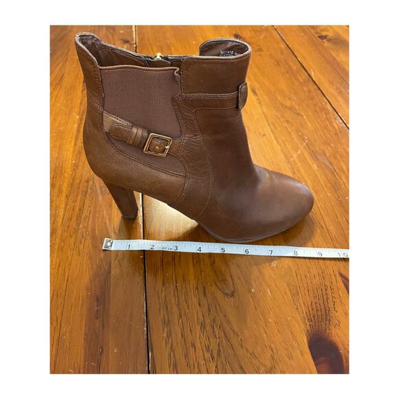 Rockport Ladies Heeled Ankle Boots Brown Designed in Italy Size 7.5 AdiPrene - Picture 11 of 12